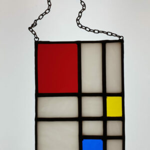 Collection Hommage à Mondrian - Composition en Rouge, jaune et bleu - Plomb