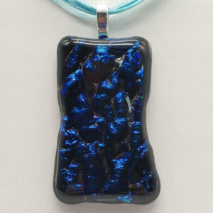 Pendentif dichroïque CBS bleu roi